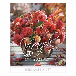 Falinaptár CSG 300x340mm álló Virágok 2027