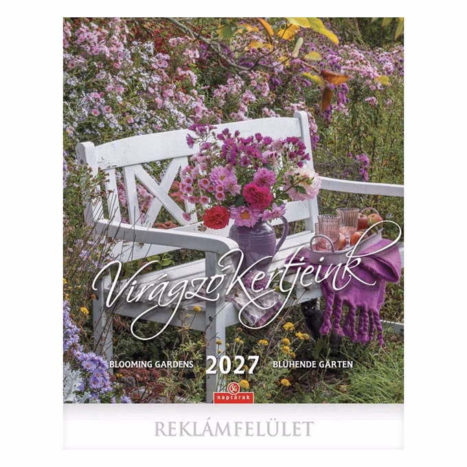 Falinaptár CSG 300x340mm álló Virágzó kertjeink 2027
