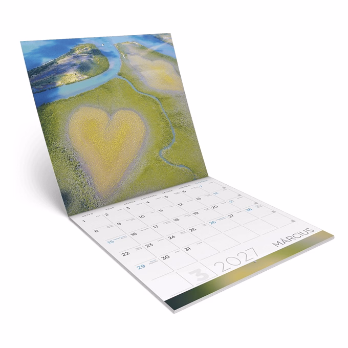 Falinaptár LIZZYCALENDAR 300x600mm álló A Föld fölött (drón felvételek) 2027