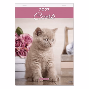 Falinaptár LIZZYCALENDAR A/4 álló Cicák 2027