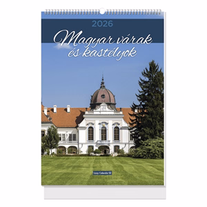 Falinaptár LIZZYCALENDAR B/4 álló spirálozott Magyar várak és kastélyok 2027