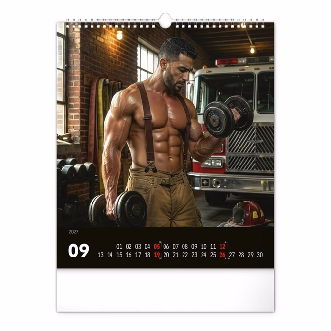 Falinaptár REALSYSTEM 300x340mm álló Firefighters 2027