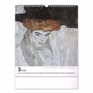 Falinaptár REALSYSTEM 300x340mm álló Klimt 2026.