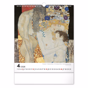 Falinaptár REALSYSTEM 300x340mm álló Klimt 2026.