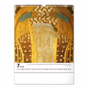 Falinaptár REALSYSTEM 300x340mm álló Klimt 2026.