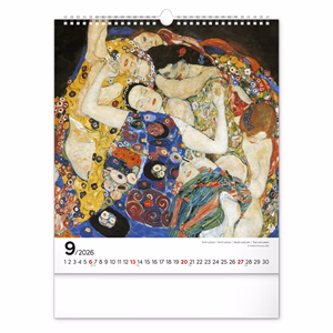 Falinaptár REALSYSTEM 300x340mm álló Klimt 2026.