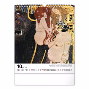 Falinaptár REALSYSTEM 300x340mm álló Klimt 2026.