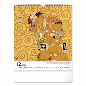 Falinaptár REALSYSTEM 300x340mm álló Klimt 2026.