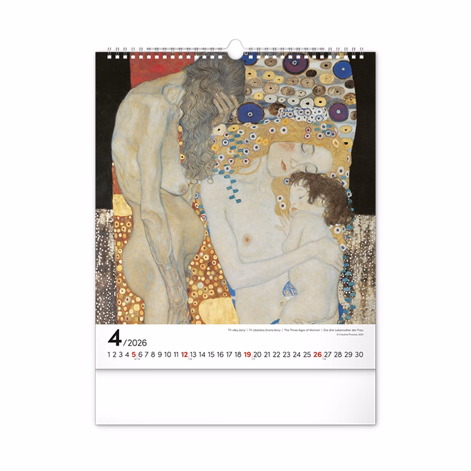 Falinaptár REALSYSTEM 300x340mm álló Klimt 2026.