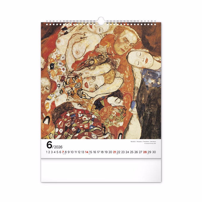 Falinaptár REALSYSTEM 300x340mm álló Klimt 2026.