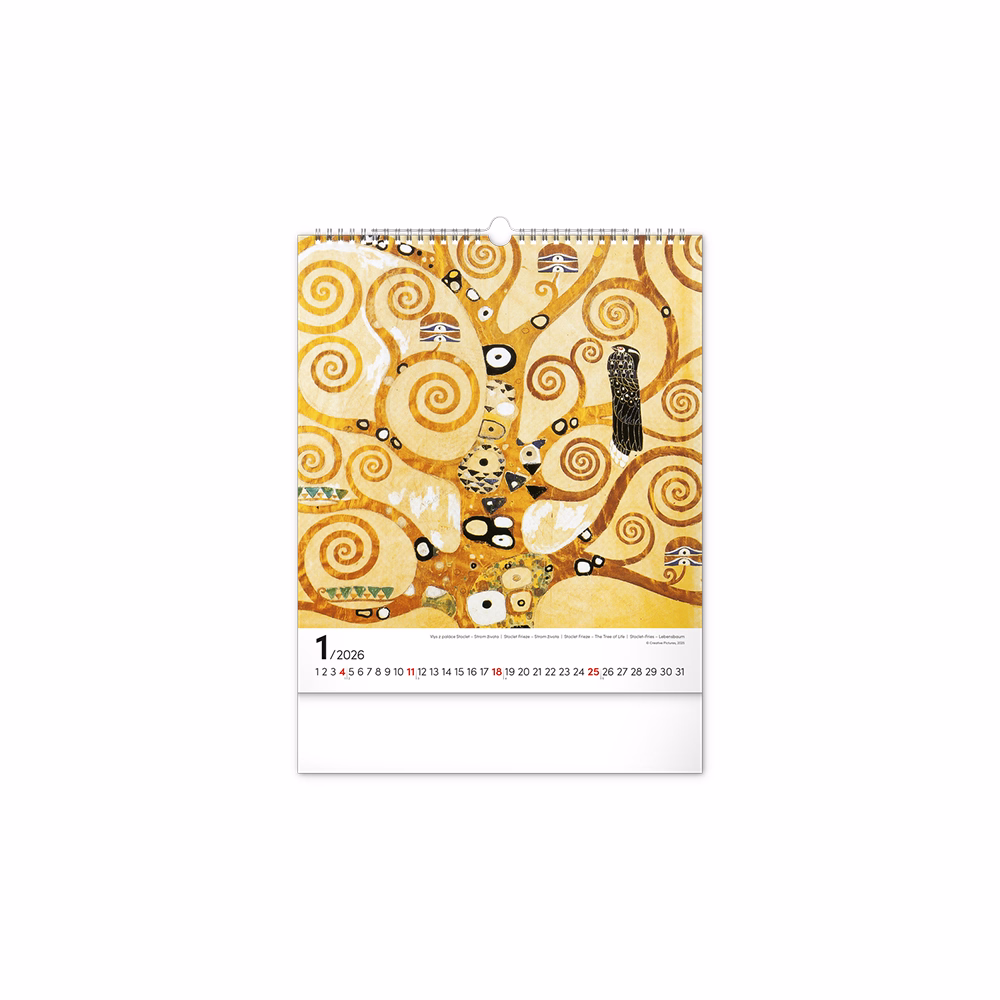 Falinaptár REALSYSTEM 300x340mm álló Klimt 2026.