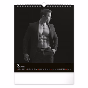 Falinaptár REALSYSTEM 300x340mm álló Men 2026.