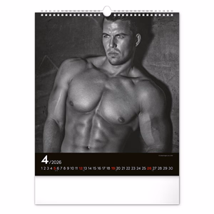 Falinaptár REALSYSTEM 300x340mm álló Men 2026.