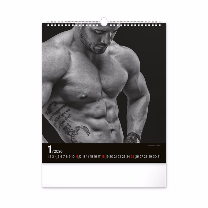 Falinaptár REALSYSTEM 300x340mm álló Men 2026.