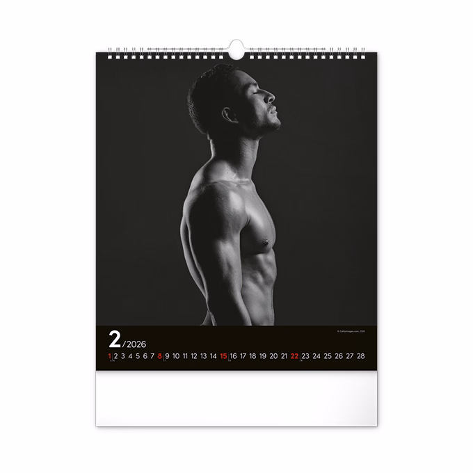 Falinaptár REALSYSTEM 300x340mm álló Men 2026.