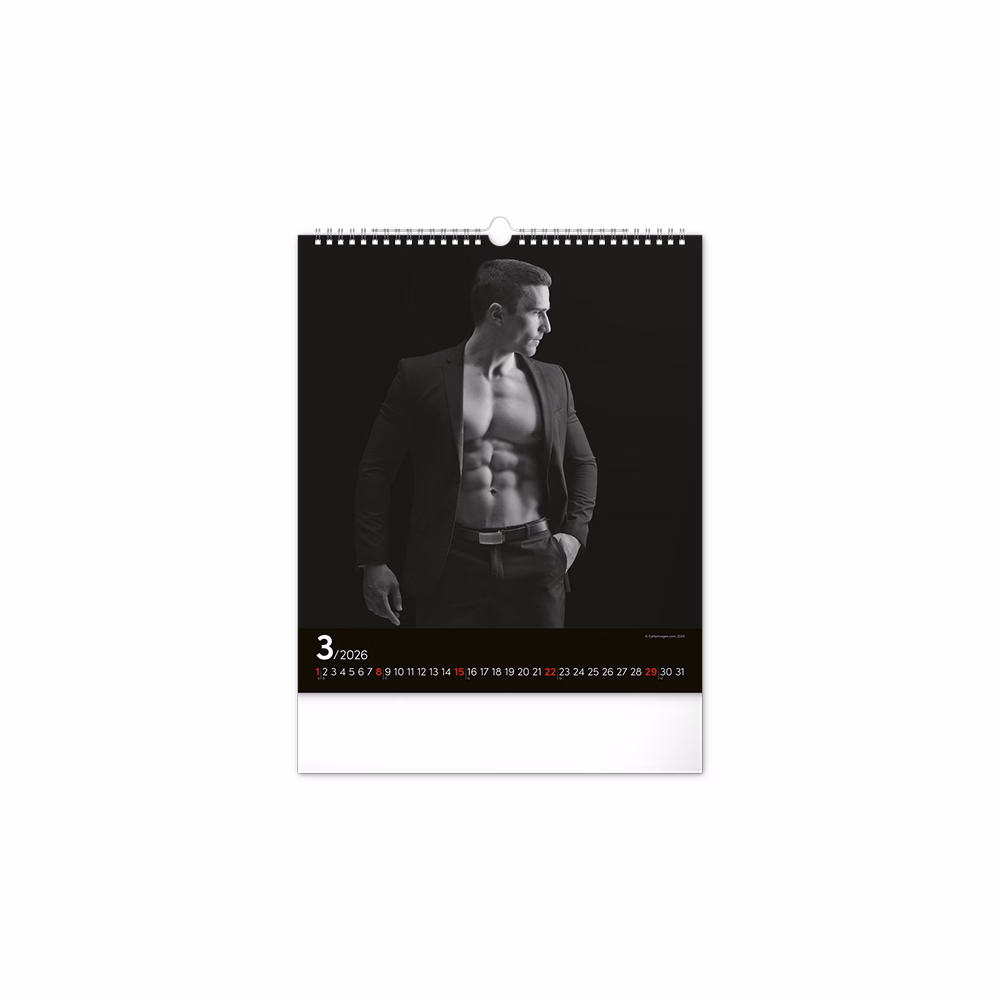 Falinaptár REALSYSTEM 300x340mm álló Men 2026.