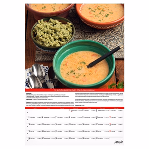 Falinaptár REALSYSTEM 340x485mm álló KonyhaShow 2026.