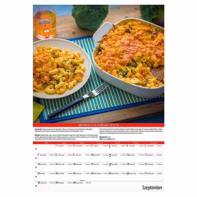 Falinaptár REALSYSTEM 340x485mm álló KonyhaShow 2026.