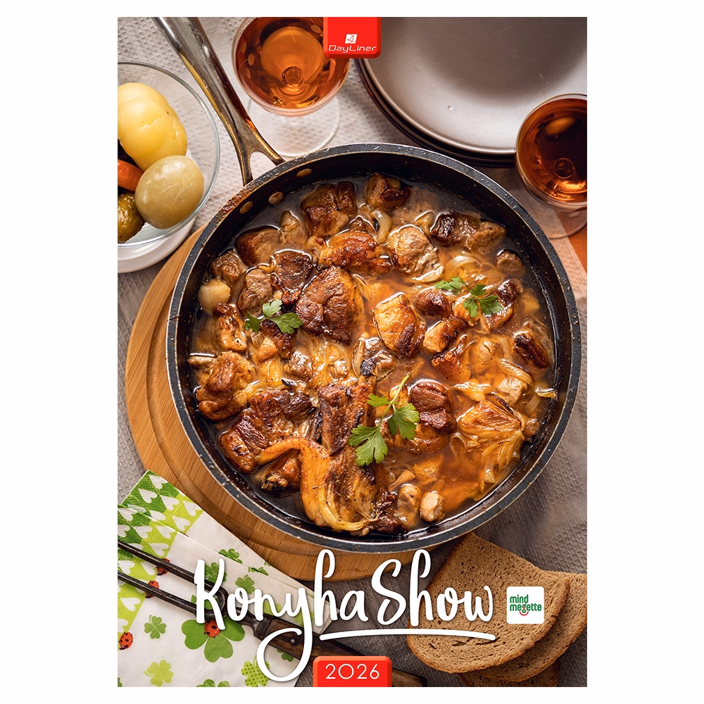 Falinaptár REALSYSTEM 340x485mm álló KonyhaShow 2026.