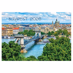 Falinaptár REALSYSTEM 460x320mm fekvő Budapest 2026. Falinaptár REALSYSTEM 460x320mm fekvő Budapest 2026.