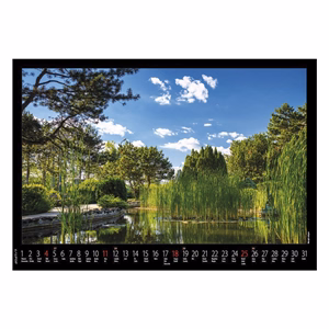 Falinaptár REALSYSTEM 460x320mm fekvő Budapest 2027