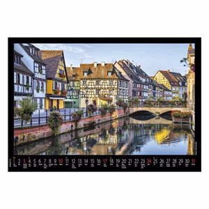 Falinaptár REALSYSTEM 460x320mm fekvő Európa 2027