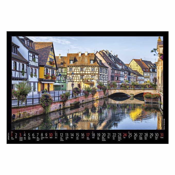 Falinaptár REALSYSTEM 460x320mm fekvő Európa 2027