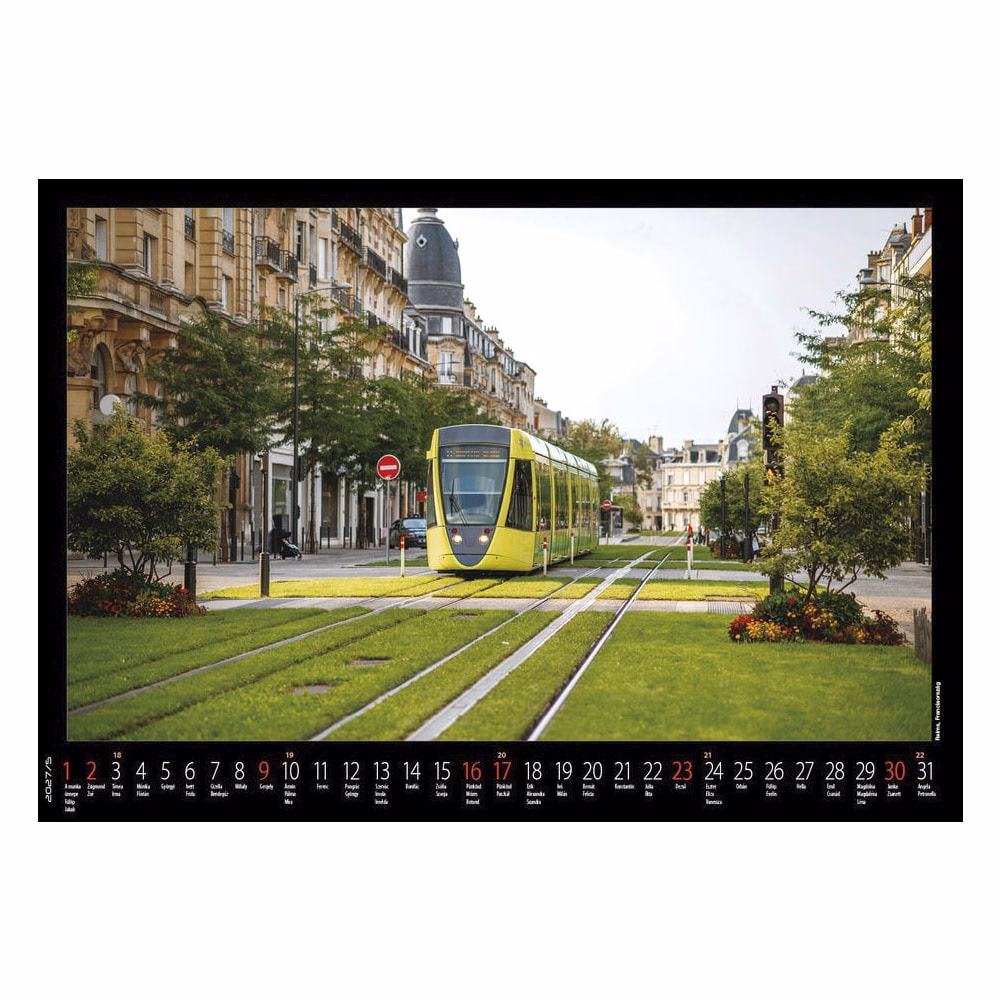 Falinaptár REALSYSTEM 460x320mm fekvő Európa 2027