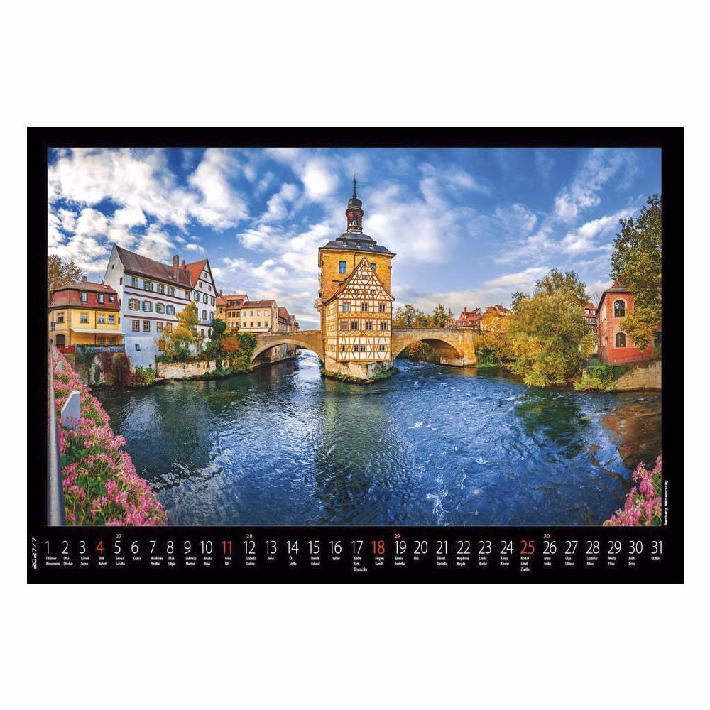 Falinaptár REALSYSTEM 460x320mm fekvő Európa 2027