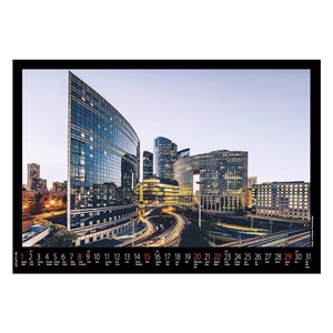 Falinaptár REALSYSTEM 460x320mm fekvő Európa 2027