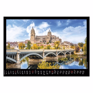 Falinaptár REALSYSTEM 460x320mm fekvő Európa 2027