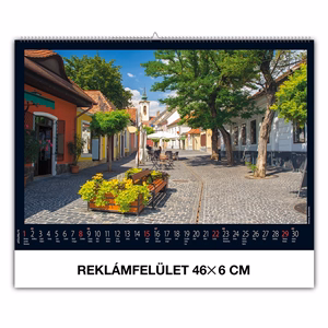 Falinaptár REALSYSTEM 460x320mm fekvő Magyarország 2026.