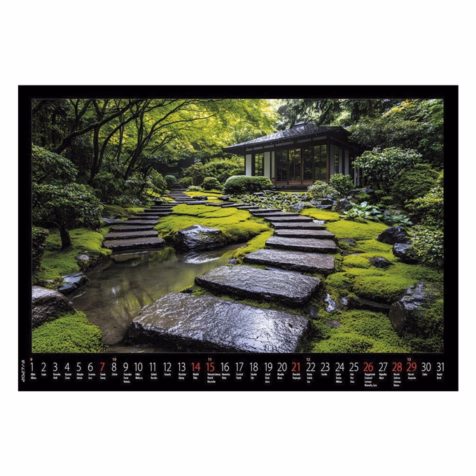 Falinaptár REALSYSTEM 460x320mm fekvő Meditáció 2027