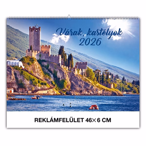 Falinaptár REALSYSTEM 460x320mm fekvő Várak kastélyok 2026. Falinaptár REALSYSTEM 460x320mm fekvő Várak kastélyok 2026.