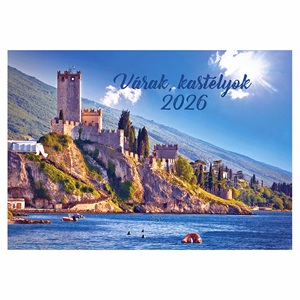 Falinaptár REALSYSTEM 460x320mm fekvő Várak kastélyok 2026. Falinaptár REALSYSTEM 460x320mm fekvő Várak kastélyok 2026.