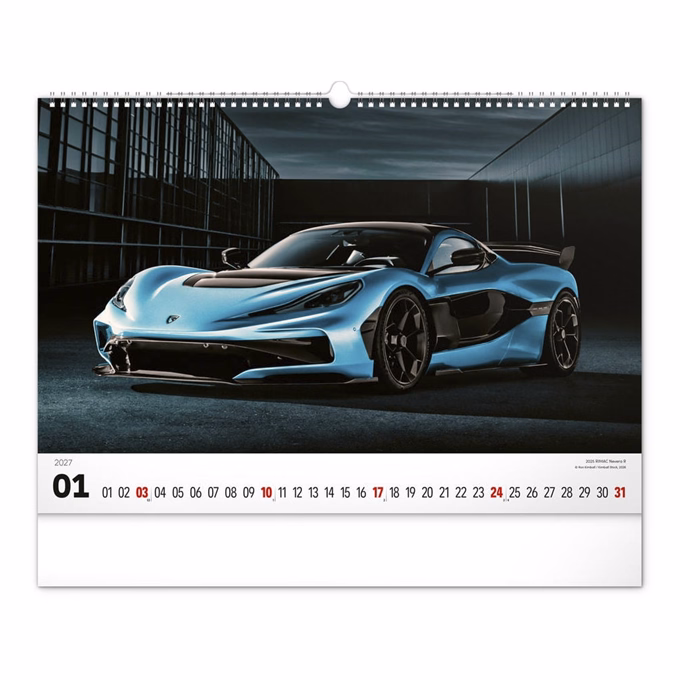 Falinaptár REALSYSTEM 480x330mm fekvő Cars 2027