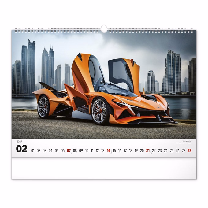 Falinaptár REALSYSTEM 480x330mm fekvő Cars 2027