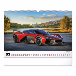 Falinaptár REALSYSTEM 480x330mm fekvő Cars 2027