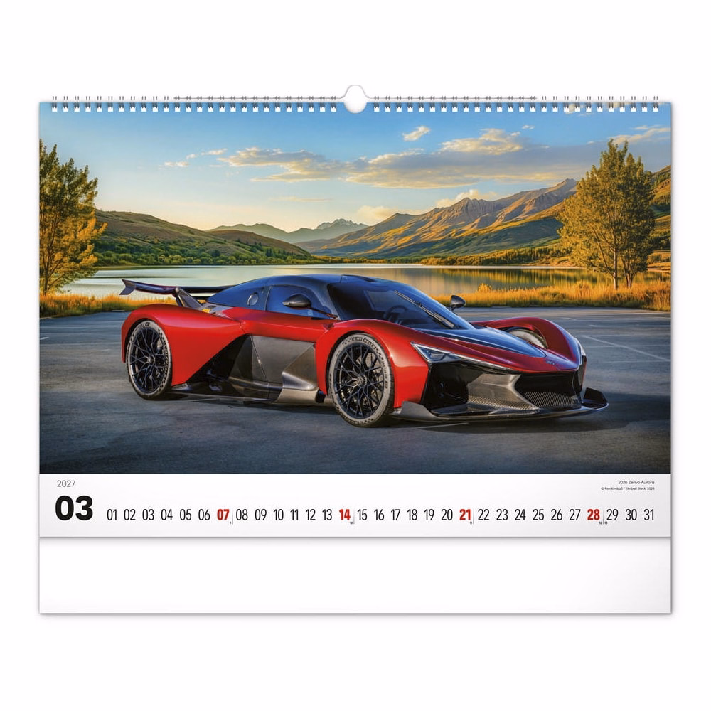 Falinaptár REALSYSTEM 480x330mm fekvő Cars 2027