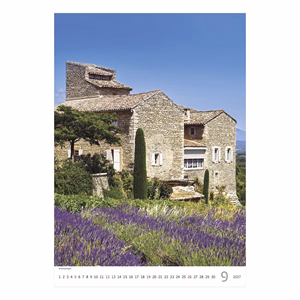 Falinaptár TOPTIMER T092 315x450mm álló Provence 2027