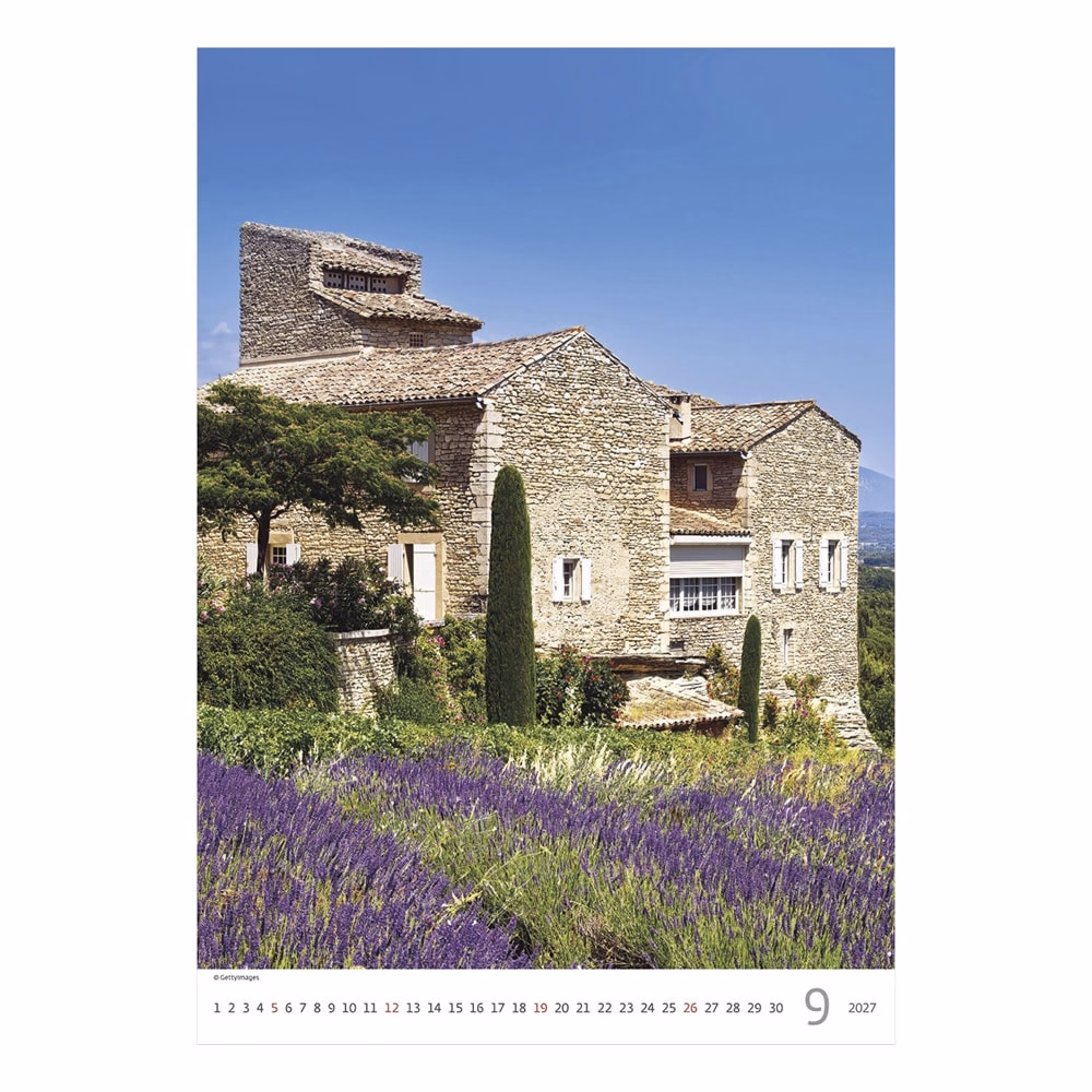 Falinaptár TOPTIMER T092 315x450mm álló Provence 2027