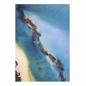 Falinaptár TOPTIMER T092 315x450mm álló World From Above 2026.