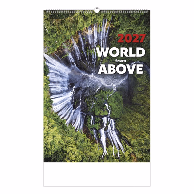 Falinaptár TOPTIMER T092 315x450mm álló World From Above 2027