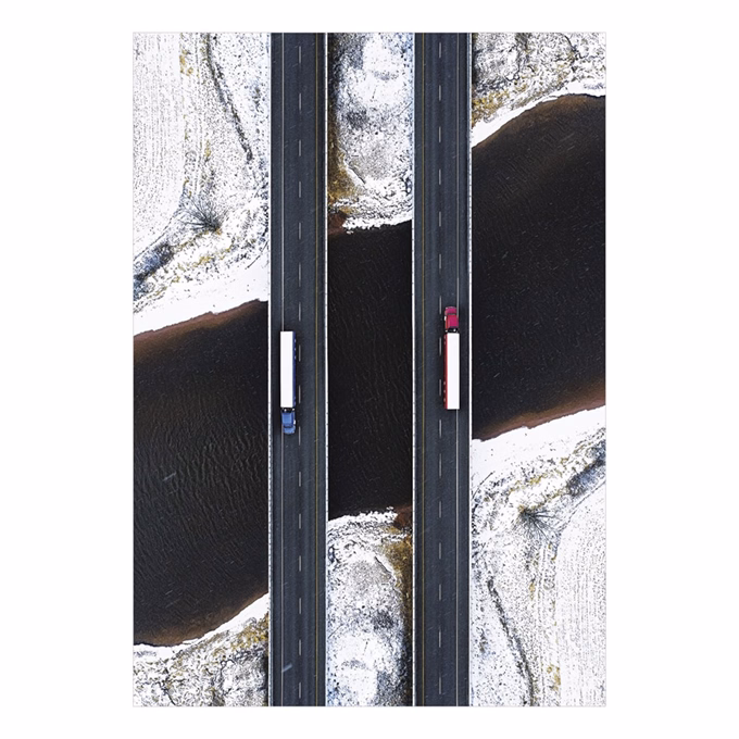 Falinaptár TOPTIMER T092 315x450mm álló World From Above 2027