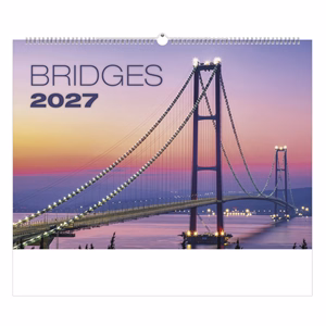 Falinaptár TOPTIMER T092 450x315mm fekvő Bridges 2027