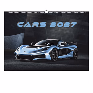 Falinaptár TOPTIMER T092 450x315mm fekvő Cars 2027