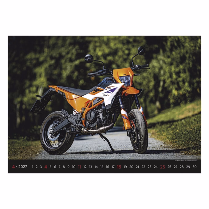 Falinaptár TOPTIMER T092 450x315mm fekvő Motorbikes 2027