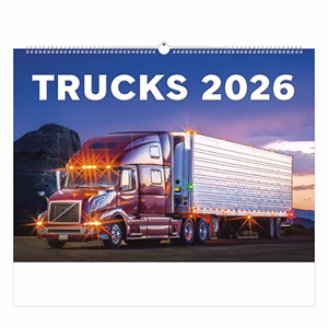 Falinaptár TOPTIMER T092 450x315mm fekvő Trucks 2026. Falinaptár TOPTIMER T092 450x315mm fekvő Trucks 2026.