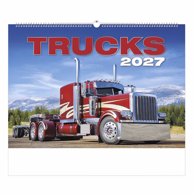 Falinaptár TOPTIMER T092 450x315mm fekvő Trucks 2027