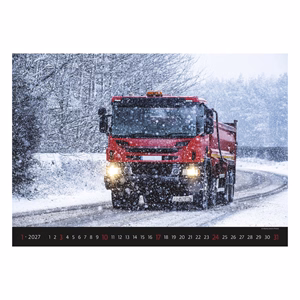 Falinaptár TOPTIMER T092 450x315mm fekvő Trucks 2027